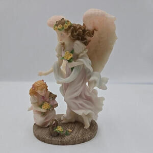 Seraphim Classics 1997‎ Angel To Watch Over Me Figure #78100 Girl Bear